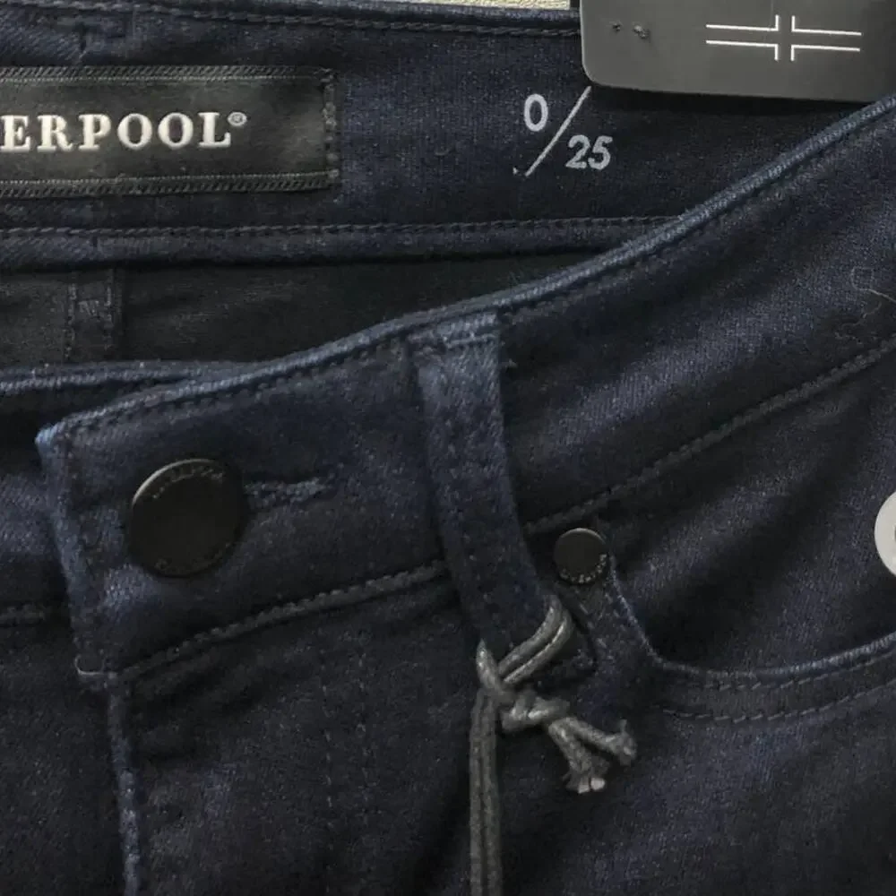 Liverpool Jeans Sadie Straight Indigo Rinse Dark Blue 0 25 Women's Denim Jeans